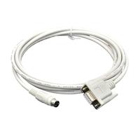 LMNCBVYA AFC8513 PLC Programming Cable - 15m for FP0, FP2, FP-M, FP-X, FP-E Series - Reliable Download Cable in White