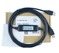 LMNCBVYA Ailsa Hexi USB-Vigor Programming Cable for VB VH Series PLC - 3 Meter Communication and Data Transmission Cable, Black, Economy Model
