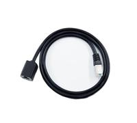 LMNCBVYA Category VI Dual Shielded Gigabit Network Cable Extender - 3 Meter RJ45 Male to Female Connector - Pure Copper, Black