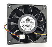 LMNCBVYA - DC12V 4.80A, 5600RPM, High Airflow 252.85CFM, Speed Control, Double Ball Bearing Design Electronics PFC1212DE 120mm Server Fan