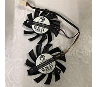 LMNCBVYA Dual Ultra-Thin 12V 0.50A PLA07010B12HH Graphics Card Fans -