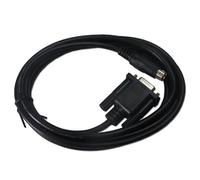 LMNCBVYA DVPCAB215 PLC Programming Cable - 10M RS232 Serial Port Download Cable for DVP Series, Black