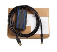 LMNCBVYA FX-USB-AW+ Programming Cable for FX3U 3G PLC - 3m Opto-Isolated Communication Cable with Gold-Plated Plug