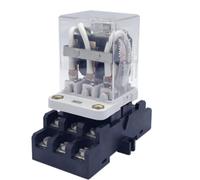 LMNCBVYA High Power JQX-38F - 40A Electromagnetic with 11 Pins for DC24V Applications, Includes Base(1PC D)