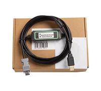 LMNCBVYA High-Speed USB Programming Data Download Cable for ASDA-B2/AB Drive - FT232RL Chip, 3m, Black Gold-Plated Plug