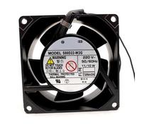 LMNCBVYA High-Temperature Resistant 8cm All-Metal Fan AC220V 11/10W S80D22-W2G for Industrial Use