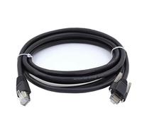 LMNCBVYA Industrial CCD Camera Gigabit Ethernet Cable - 25m Locking Fixed Black Cable for Reliable Connectivity