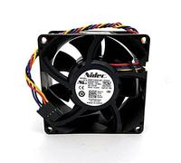 LMNCBVYA Low-Noise 4-Wire Chassis Fan for CPU and Game Console H80E12MS1B7-57A02 8038 DC 12V 0.58A