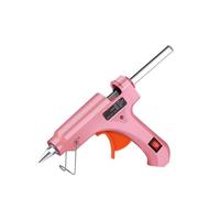 LMNCBVYA Mini Hot Melt Glue Gun 40W with 50 Glue Sticks - Rapid Heating, Ergonomic Design for Arts and Crafts, Home Repairs (Black)(Pink 1PC,Without sticks)