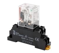 LMNCBVYA MY2N-GS Small Electromagnetic Relay DC24V 8-Pin 5A with Base for Automation Control(10)