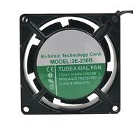 LMNCBVYA New Taiwan 3E-230B 8038 8cm 220V all metal iron blade high temperature resistant axial fan(Two wire lead)