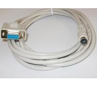 LMNCBVYA PC-H2U/1U/0U PLC Programming and Downloading Cable - 10m Light Gray for H2U, H1U, H0U Series Connection to PC