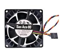 LMNCBVYA Server Chassis Fan - 4-Wire Temperature Control for Optimal 9G0812P1F041 12V DC 8038 0.58A