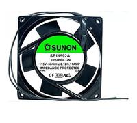 LMNCBVYA - SF11592A 1092HBL.GN - 115V AC, 0.12/0.11A, 2850/2350RPM, Quiet Operation High-Performance 92mm Aluminum Frame Equipment Fan(Insert type)