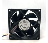 LMNCBVYA Silent Chassis Fan - 80mm 4-Pin Temperature Control Fan for PC CaseAUB0812M 8025 12V 0.18A