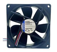 LMNCBVYA Silent Temperature Control Chassis Fan - 4-Pin Connector, 2600RPM, Double Ball Bearing, 90x90x25mm 9025 3412N/37GV DC12V 208mA