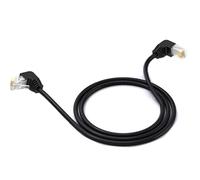 LMNCBVYA Ultra Cat5 100Mbps Double Elbow Network Cable - 5 Meter Non-Shielded RJ45 for Computer & Network Equipment