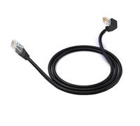 LMNCBVYA Ultra Category 5 100Mbps Double Elbow Network Cable - 5 Meter Non-Shielded RJ45 for Seamless Connectivity
