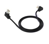 LMNCBVYA Ultra Category 5 100Mbps Double Elbow Network Cable - 5 Meter Non-Shielded RJ45 for Universal Network Devices (Left to Right)