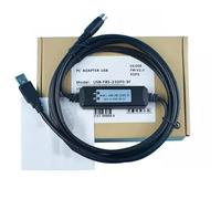 LMNCBVYA USB-FBS-232P0-9F 3m PLC Programming Cable - Black Communication Data Download Cable for Industrial Use