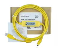 LMNCBVYA USB-FBS-232P0-9F PLC Programming Cable - 3m Yellow Data Download Cable for Communication Devices