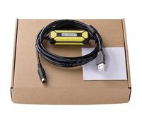 LMNCBVYA USB-FBS-232P0-9F PLC Programming Cable for FBS Series - High-Speed Download Cable - Economy Black Design