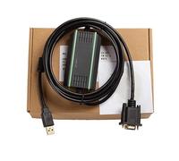 LMNCBVYA USB-IC200CBL001 PLC Programming and Downloading Cable - High-Speed Electromagnetic Isolation with FT232RL Chip - 3 Meters Long, Gold-Plated Plug