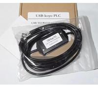 LMNCBVYA USB-Koyo PLC Programming Cable for SH, SM, DL, SU, SN64 Series - 3 Meters Black 6P Connector