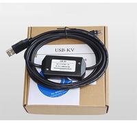 LMNCBVYA USB-KV PLC Programming Cable - Full Series Black Data Download Cable for Reliable Connectivity