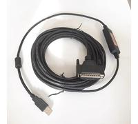 LMNCBVYA USB-M70 CNC Machine Tool Communication Cable - 8M USB to 25-Pin Dual Chip Design with Shielded Magnetic Ring