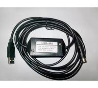 LMNCBVYA USB-MX PLC Programming Cable 3m for MX1H MX2H MX2V Series - Connects to PC for Easy Program Uploading and Downloading
