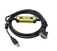 LMNCBVYA USB-PPI PLC Programming Cable for S7-200 Series | RS485 Data Download Cable | Black Economy Model