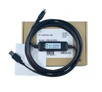 LMNCBVYA USB-QC30R2 3M PLC Programming Cable for Computer USB Port Communication - Economic Model in Black