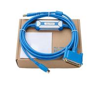 LMNCBVYA USB-SC09 PLC Programming Cable for FX & A Series - 3M Gold-Plated Data Download Cable - Reliable Connection for Industrial Automation
