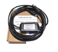 LMNCBVYA USB-SC09 PLC Programming Cable for FX and A Series - 3m Data Download Cable - Black