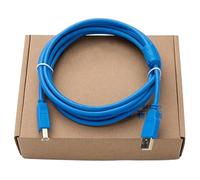 LMNCBVYA USB-Square PLC Programming Cable - 2m Gold-Plated Connector for Touch Panel Communication