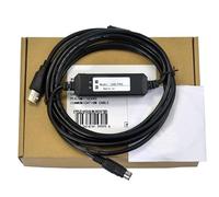 LMNCBVYA USB-TP03 PLC Programming Cable - 3M Dual Chip Industrial Grade Communication Download Cable for Computer Connectivity