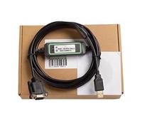 LMNCBVYA USB-XW2Z-200S-CV PLC Programming Cable - High-Speed Communication Download Cable with FT232RL Chip, 3 Meters, Black Gold-Plated Plug