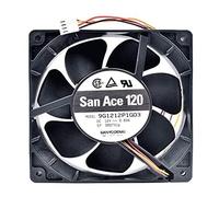 LMNCBVYA Wire 4-Pin Connector for Efficient and Heat Dissipation High-Performance 120mm Server Square Fan 9G1212P1G03 - DC 12V 0.83A 4-