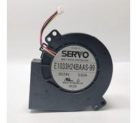 LMNCBVYA Wire Inverter Turbo Blower Fan - E1033H24BAAS-99, 4800RPM, 40CFM, Durable Design High-Performance 24V 0.63A 3-