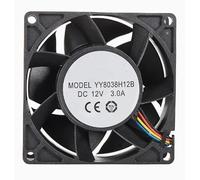 LMNCBVYA YY8038H12B DC12V 3.0A 80x80x38mm High-Performance 4-Wire Cooling Fan for Efficient Heat Dissipation