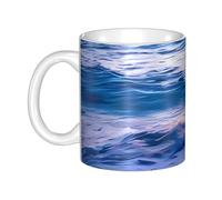 LMNGH Beach Sunset Ocean Waves Ceramic Coffee Mug 11oz Novelty Tea Cup With Handle Coffee Cup For Men Women Office Work