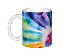 LMNGH Beautiful World Rainbow Tribe Ceramic Coffee Mug 11oz Novelty Tea Cup With Handle Coffee Cup For Men Women Office Work