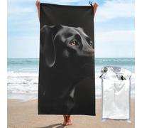 LMNGH Black Labrador Bath Towel Super Absorbent Quick Dry Bathroom Towel Sand Free Microfiber Beach Towels for Bathroom, Gym, Spa and Hotel Towel 27.5"x55"