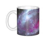 LMNGH Colorful Galaxy Ceramic Coffee Mug 11oz Novelty Tea Cup With Handle Coffee Cup For Men Women Office Work
