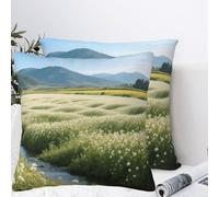 LMNGH Cross Flower Plush Throw Pillow Covers 12"X12",Soft Cozy Couch Cushion Covers Decorative Pillow Cases for Holiday Home Bedroom Sofa Decors