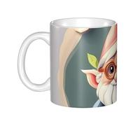 LMNGH Cute Gnome Ceramic Coffee Mug 11oz Novelty Tea Cup With Handle Coffee Cup For Men Women Office Work