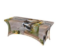 LMNGH Cute GuineaPig Decorative Tablecloth Protector for Wedding, Banquet & Parties6FT Spandex Rectangle Tablecloths, Stretch Washable Table Cloth Wrinkle Free Patio Table Cover