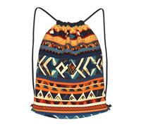 LMNGH Drawstring Backpack Woemn Men Sports Gym Sack Lightweight Drawstring Bags African National Patterns Cinch Bag Sackpack For Work Swim Travel