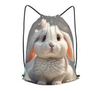 LMNGH Drawstring Backpack Woemn Men Sports Gym Sack Lightweight Drawstring Bags Cute Easter Bunny Cinch Bag Sackpack For Work Swim Travel